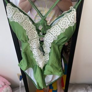 Green shein women’s one piece